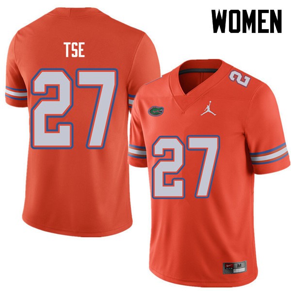 Jordan Brand Women #27 Joshua Tse Florida Gators College Football Jersey Orange